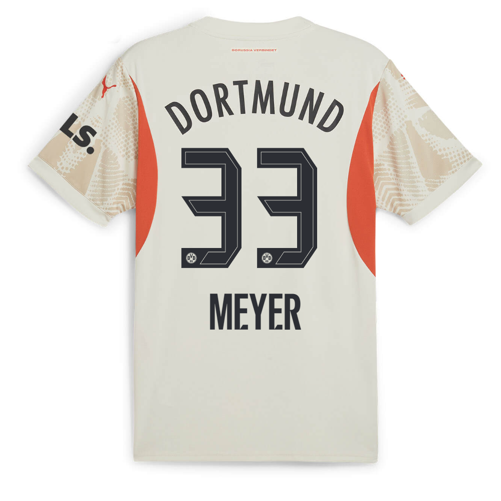 Borussia Dortmund Shop – Explore the Authentic bvb men goalkeeper jersey 2425 beige – 33 meyer | Official Borussia Dortmund Merchandise Collection